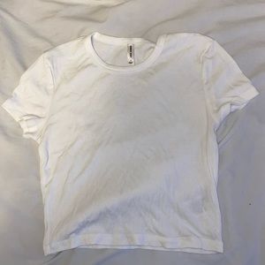 Sunday best ribbed cropped tee